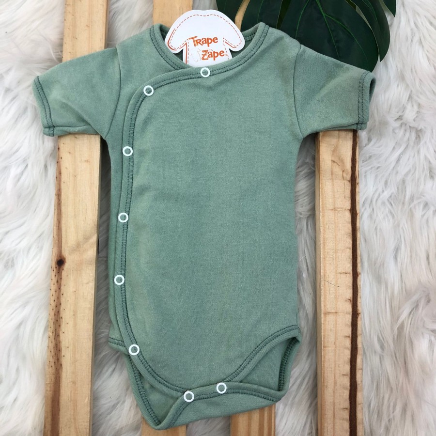  Body kimono M/c verde liso